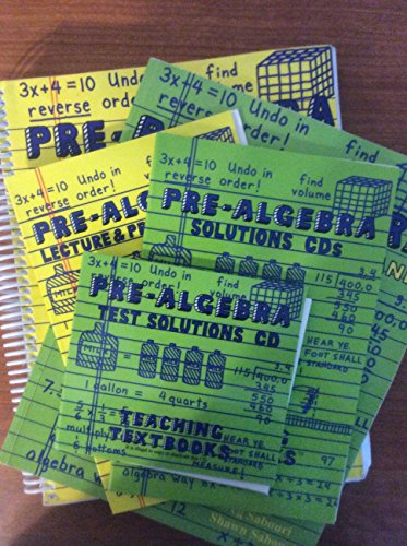Pre-Algebra a Teaching Textbook