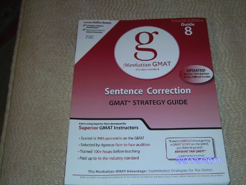 Sentence Correction GMAT Preparation Guide