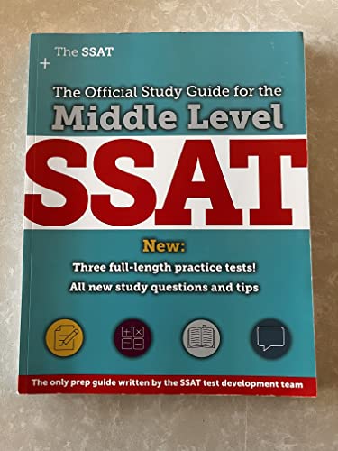The Official Study Guide For Middle Level SSAT