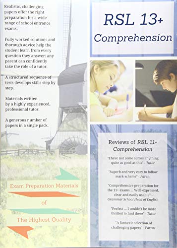 RSL 13+ Comprehension