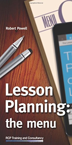 Lesson Planning: The Menu