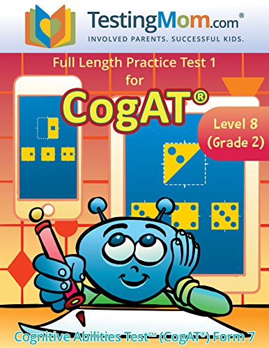 CogAT Test Prep Workbook Grade Level Full Length Practice Test