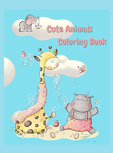 Cute animals coloring book
