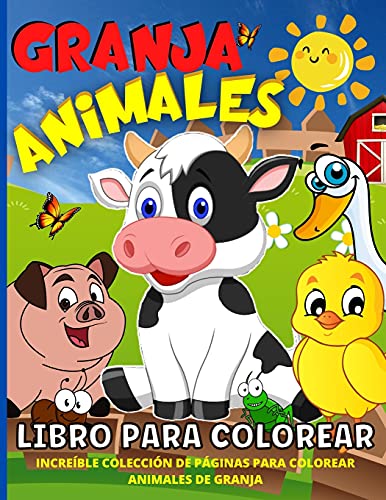 Animales De Granja Libro De Colorear Para Ninos