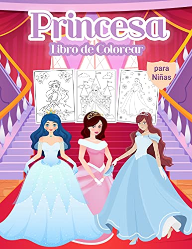 Princesa Libro de Colorear para ninas