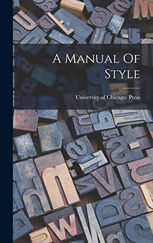 A Manual Of Style