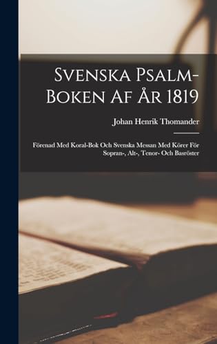 Svenska Psalm-Boken Af Ar 1819
