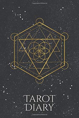 Tarot Diary : Tarot Card Journal for Recording and Interpreting Readings - Star Notebook Matte Finish - 200 Page Fill in - Tarot Journal and Diary Sacred Geometry Cover