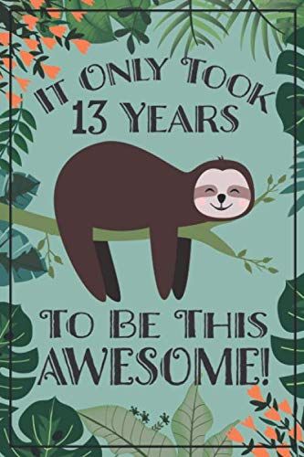 Sloth Journal Awesome Year Old This sloth notebook sloth sketch book has lined and blank pages makes a great sloth gift for women sloth year old girl gift birthday sloth party
