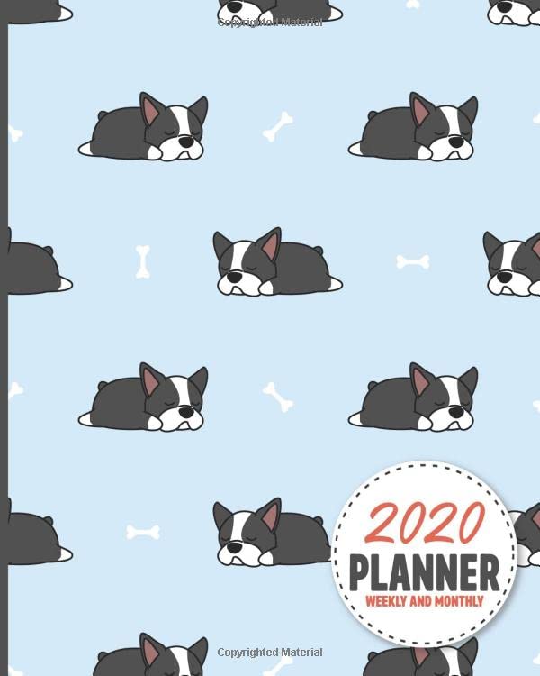 2020 Planner Weekly and Monthly : Calendar Schedule and Organizer. Inspirational Quotes, Dog Pattern Cover January 2020 Through December 2020