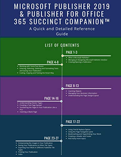 Microsoft Publisher 2019 & Publisher for Office 365 Succinct Companion(TM)