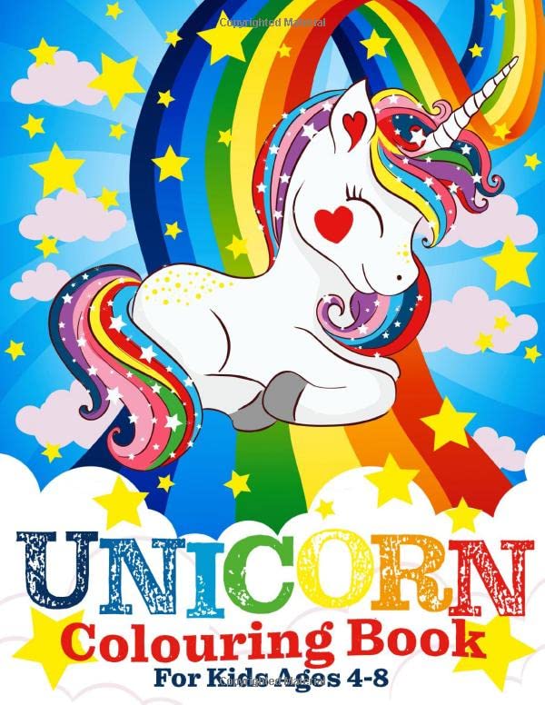 Unicorn Colouring Book for Kids Ages 4-8