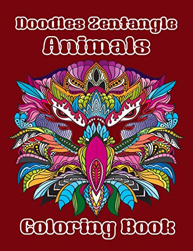 Doodles Zentangle Animals Coloring Book