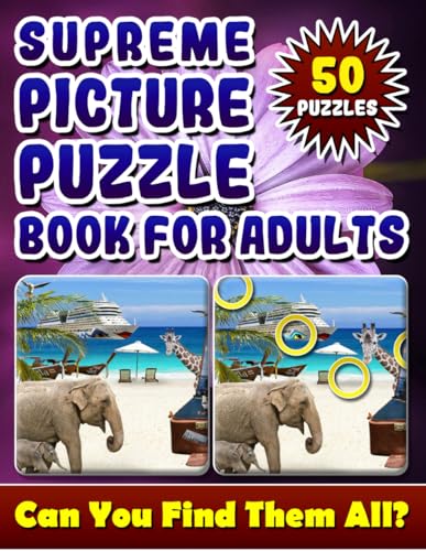 Supreme Picture Puzzle Books for Adults