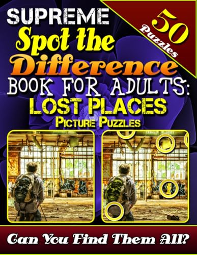 Supreme Spot the Difference Book for Adults