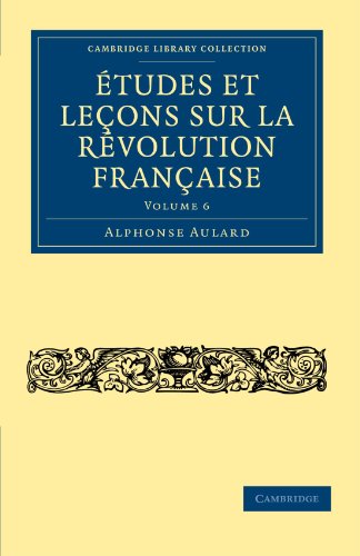 Etudes et lecons sur la Revolution Francaise