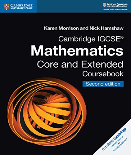 Cambridge IGCSE Mathematics Core and Extended Coursebook