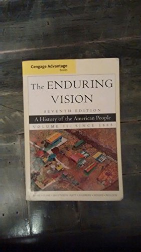 Cengage Advantage Books: The Enduring Vision, Volume II