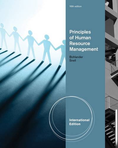 Principles Of Human Resource Management
