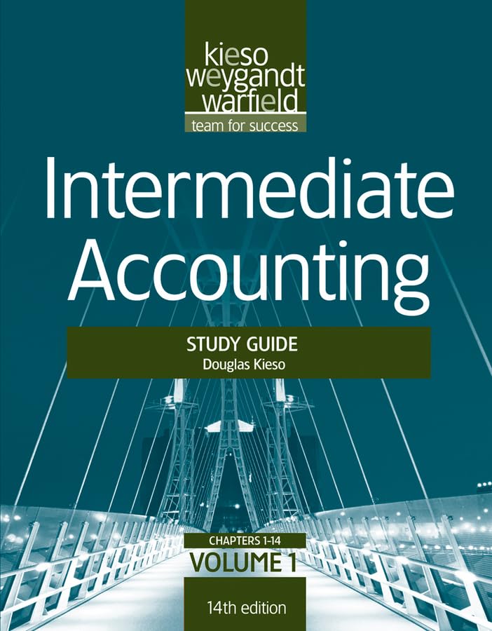 Intermediate Accounting, Study Guide