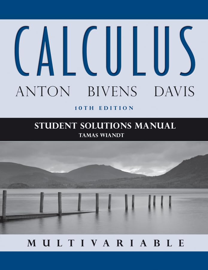 Student Solutions Manual to accompany Calculus Multivariable