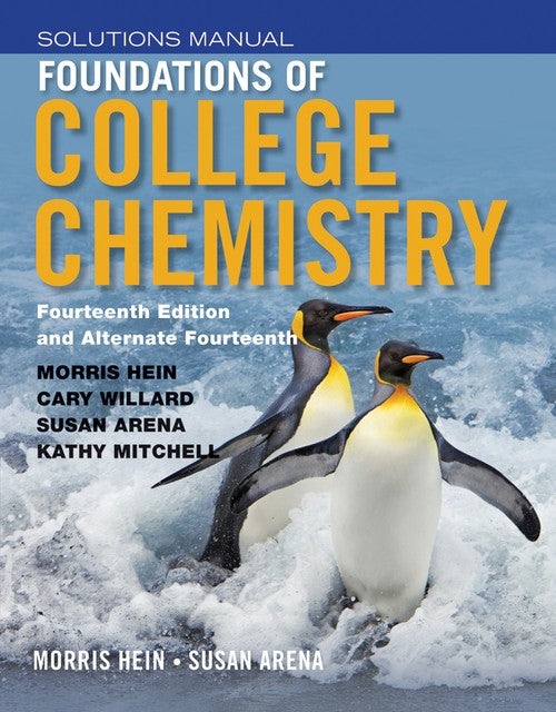 Foundations of College Chemistry, Student Solutions Manual