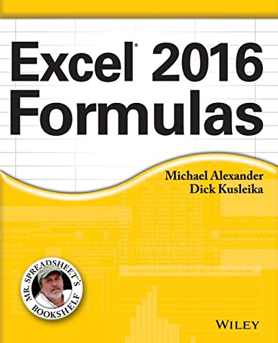 Excel 2016 Formulas
