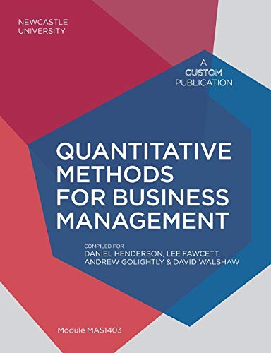 Quantitative Methods for Business Management