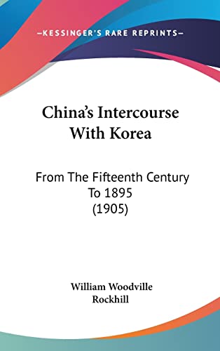 China's Intercourse With Korea