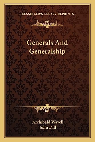 Generals And Generalship