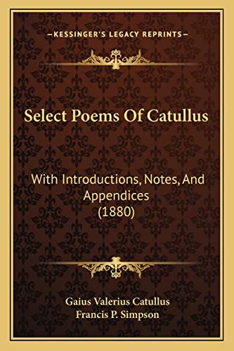 Select Poems Of Catullus