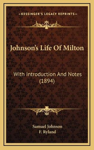 Johnson's Life Of Milton
