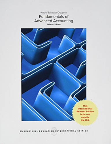 Fundamentals of Advanced Accounting