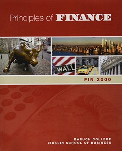 Principles of Finance (Baruch College Edition