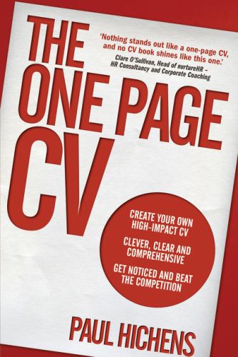 The One Page CV, The