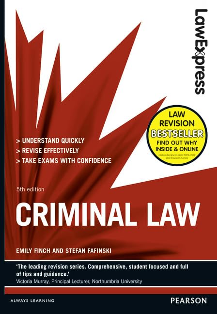 Law Express: Criminal Law (Revision Guide)