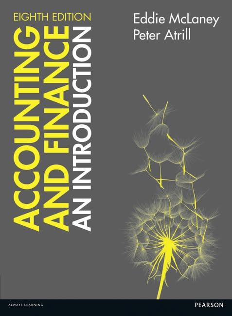 Accounting and Finance: An Introduction 8th edition
