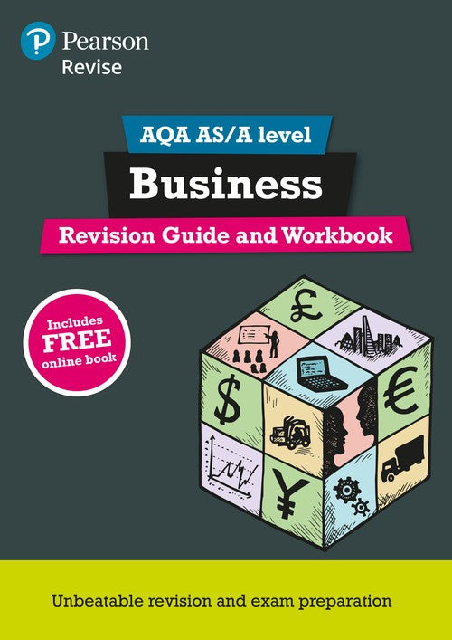 Pearson REVISE AQA A level Business Revision Guide and Workbook incl. online revision - for 2027, 2028 exams