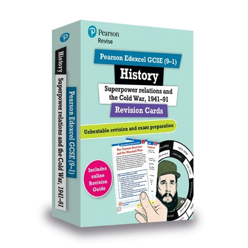 Pearson REVISE Edexcel GCSE History Superpower Relations and the Cold War Revision Cards incl. online revision - for 2027, 2028 exams