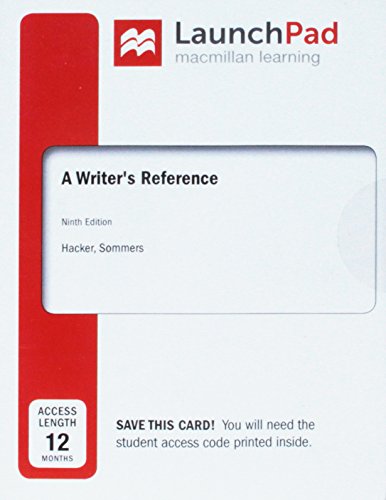 A Writer's Reference 12 month access card