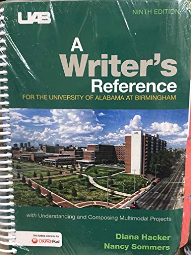 A Writer's Reference 9th Edition University Alabama Birmingham