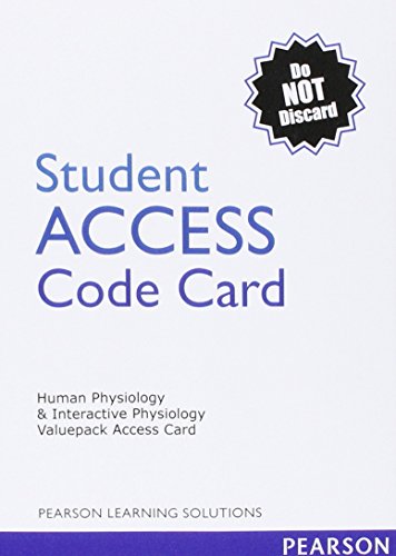 Human Physiology and Interactive Physiology A La Carte Package for Stony Brook University