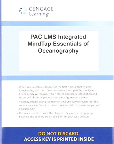 Lms Integrated Mindtap Earth Sciences, 1 Term (6 Months) Printed Access Card for Garrison/Ellis' Essentials of Oceanography, 8th Edition