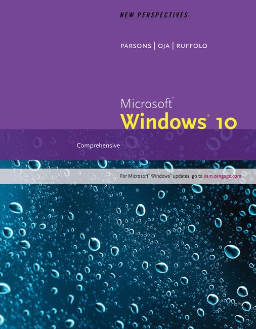 New Perspectives Microsoft Windows 10