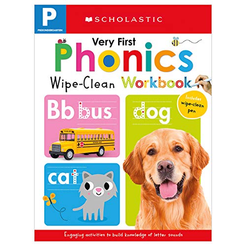 Wipe-Clean Workbook: Pre-K Very First Phonics (Scholastic Early Learners)
