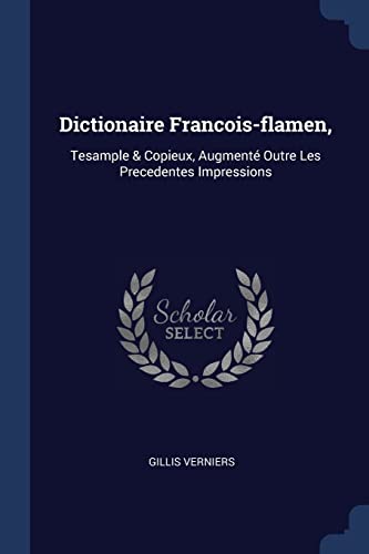 Dictionaire Francois-flamen,