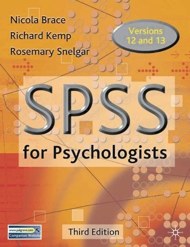 SPSS for Psychologists