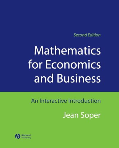 Mathematics for Economics and Business