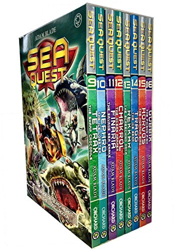 Sea Quest Series 3 and 4 Collection Adam Blade 8 Books Set Chakrol Ocean Hammer