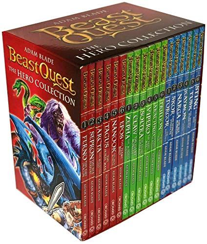 Beast Quest The Hero Collection 18 Books Series 1 - 3 Box Set by Adam Blade